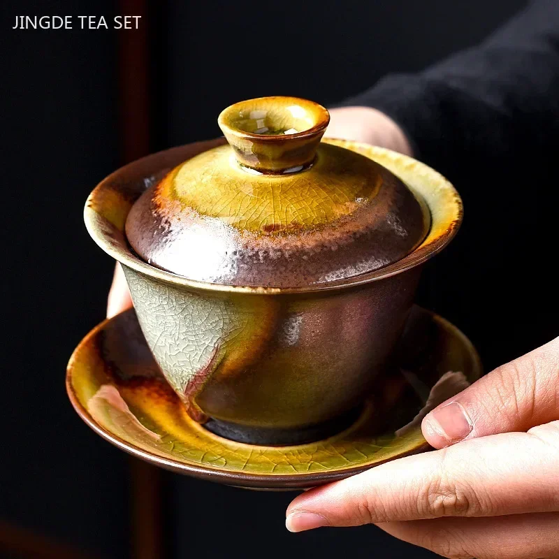 Matcha Bowl Chawan - Forno a legna in ceramica modificata