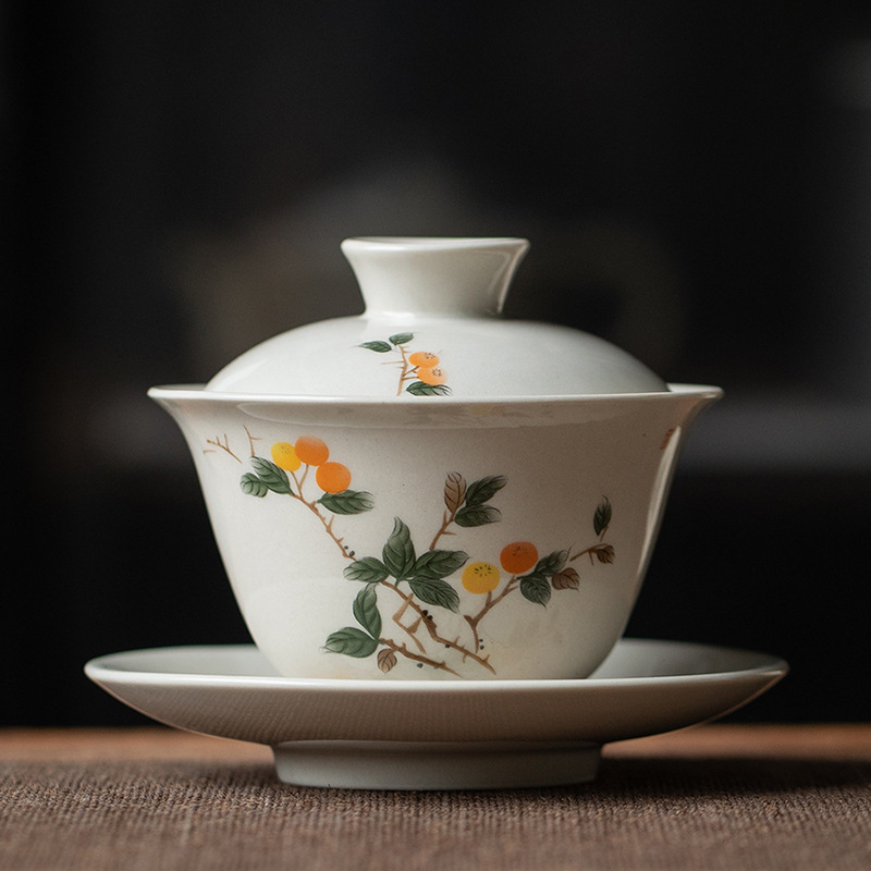 Matcha Bowl Chawan - Erba e legno ceramica Gaiwan, birra