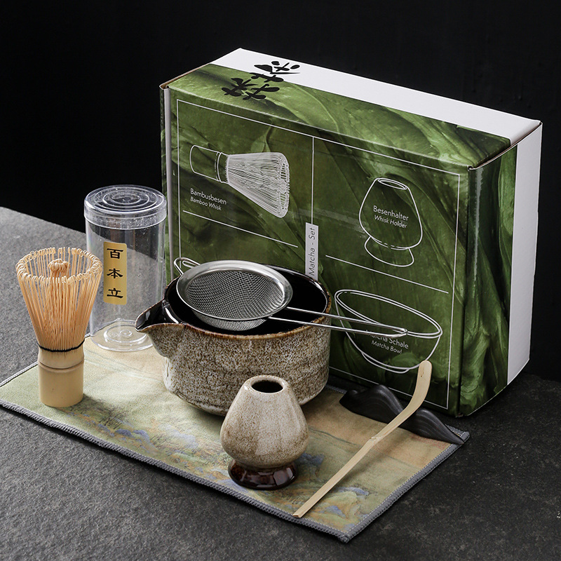 Matcha Bowl Chawan - 7 pezzi 4 pezzi set matcha